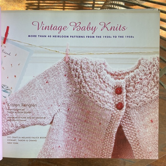 Vintage Baby Knits Knitting Book by Kristen Rengren hardcover - Picture 3 of 13